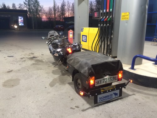 Honda Shadow прицеп енот